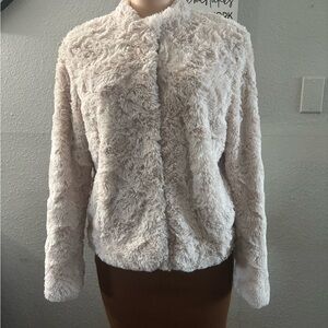 Elegant Cream Teddy Jacket